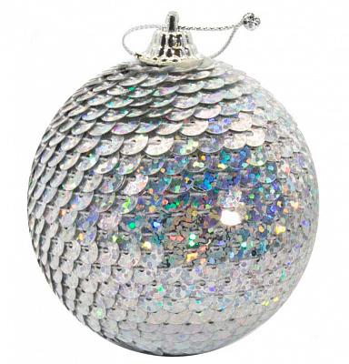 Шар пенопластовый 3722 60 мм серебряный