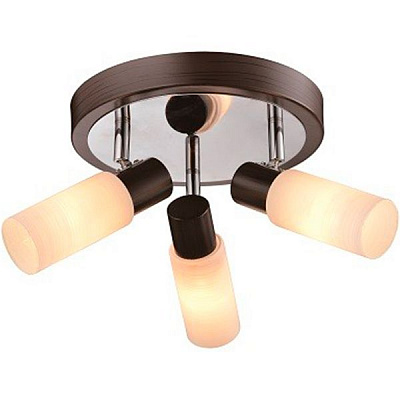 Спот Victoria Lighting 3x40 Вт E14 хром/венге SETT-3/PL3 