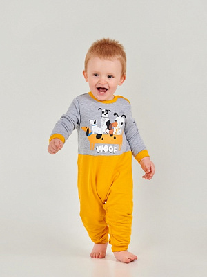 Комбинезон детский для мальчика Smil 108666 р.86 горчичный 108666 