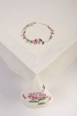 Комплект серветок Едельвіка «Гортензія» 25-19/00 32x32 см молочний