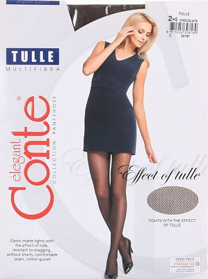 Колготки женские Conte Tulle 30 den р. 2 шоколадный 1 шт. 