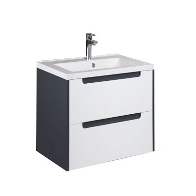 Тумба підвісна Мойдодир Paula 60-A з умивальником Cosmopolitan 60