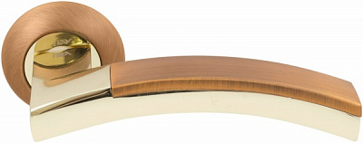 Ручка на розетке RDA Largio полированная латунь/кофейный