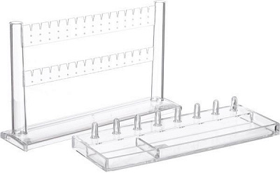 Органайзер настільний 28.3x16.5x17 см прозорий Qiaofeng SF-2197