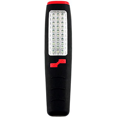 Фонарь Electraline 58063 черный с красным