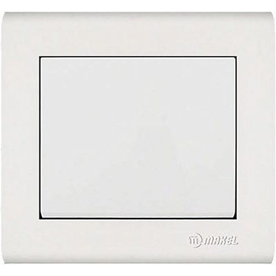Выключатель одноклавишный Makel Manolya без подсветки 10 А 250В белый 41001001