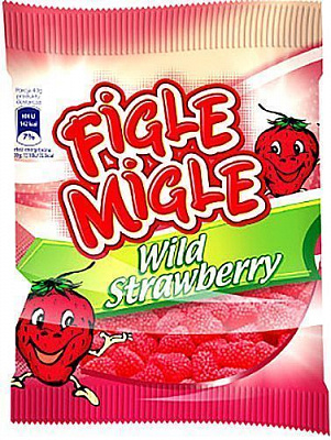 Конфеты жевательные Figle Migle Wild Strawberries 80 г (5904686118064) 