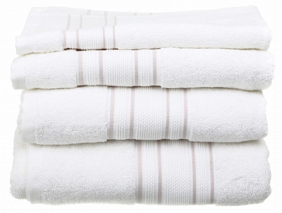 Рушник Villa 30x50 см білий із рожевим Sous Dias