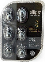 Олія Ellips PRO-KERATIN COMPLEX Silky Black для темного волосся 6 мл