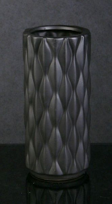 Ваза Knit 10,5х10,5х22,5 см черная