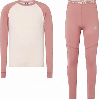 Комплект термобілизни McKinley SET Dustin/Dylan jrs 294551-902359 р.164 рожевий
