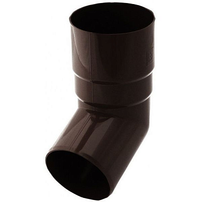 Коліно труби Bryza 90 мм коричневий