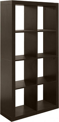 Шкаф-тумба Inteo Кубус МИКС 2х4 (3D HDF) 792x1500x290 мм венге 