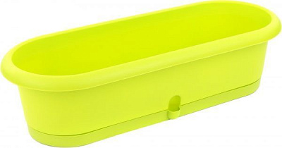 Вазон пластиковий Form Plastic Лотос-30 овальний 2л салатовий (0740-004)