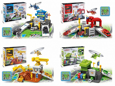 Игровой набор транспорта Shantou Паркинг 660-S05/S06/S07/S08 1:64 660