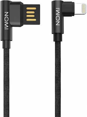 Кабель Nomi Lightning – USB 1 м черный (344271) dcpq 10i 