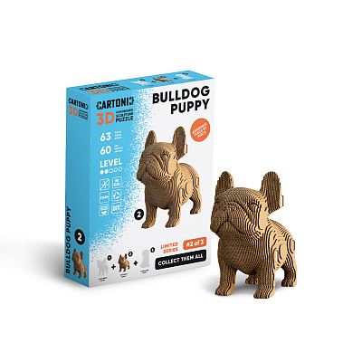 Конструктор картонний Cartonic 3D Puzzle BULLDOG PUPPY CARTMNBULL