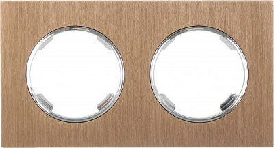 Рамка двомісна HausMark Bela антична бронза SNG-FRM.RD20G2-AB