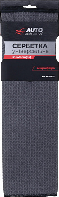 Серветка автомобільна мікрофібра 300 г/кв.м 35х40 см Auto Assistance 1 шт.