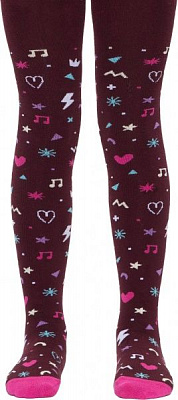 Колготки детские Conte-Kids CK SOF-TIKI 7С-38СП 518 р.116-122 бордовый 