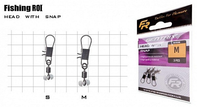 Крепление скользящее Fishing ROI Head with snap teflon M