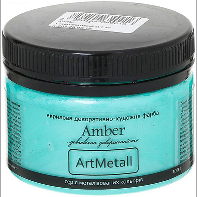 Декоративна фарба Amber акрилова смарагдовий 0.1кг