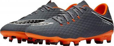 Бутсы Nike Phantom III Academy FG AH7271-081 р. 9,5 серый