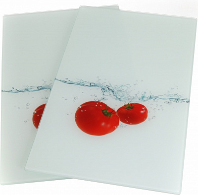 Набір кухонних дощок для нарізання Tomato Splash 30х52 см склокераміка Zeller