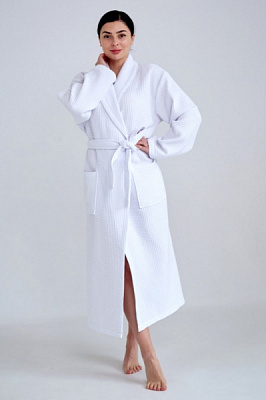 Халат вафельный Ideal для женщин р. L белый