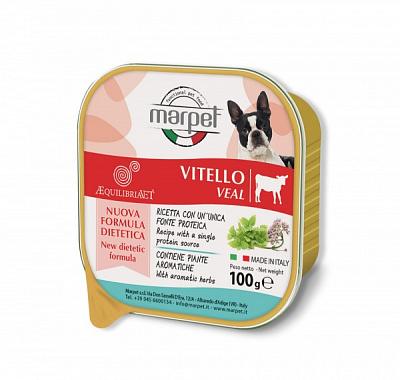Консерва для дорослих собак для усіх порід Marpet телятина 100 г