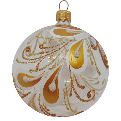 Куля новорічна d80 4999-5 золотий