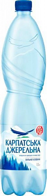 Вода Карпатська джерельна 1,5 л сильногазированная (4820051240011)
