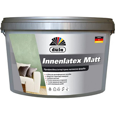 Фарба латексна Dufa Innenlatex Matt мат білий 2,5л