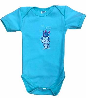 Боди унисекс Bambinelli бирюзовый р.74 бирюзовый Б300-5 