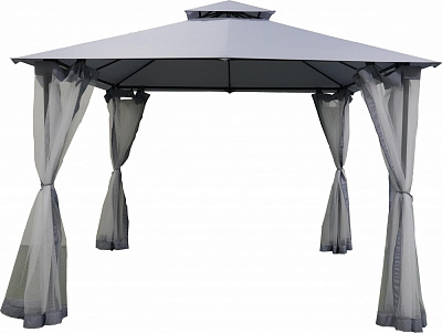 Павильон садовый Indigo с москитной сеткой 3х3 м DU168-20 серый