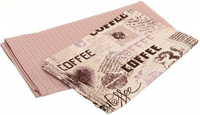 Набір рушників вафельних Кава 45x60 см кавовий