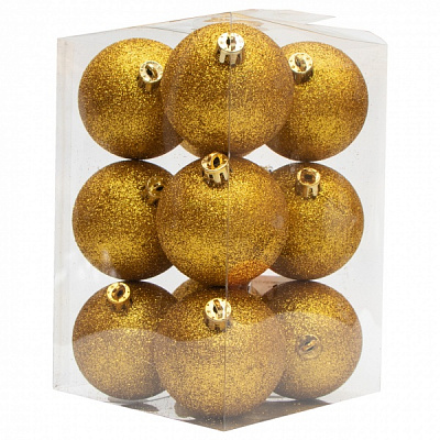 Набор елочных шаров Девилон 251093 d60 мм 12 шт./уп. 