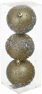 Набір ялинкових куль Комплект № 34 d 80 мм 3 шт./уп.