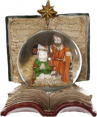 Декорація новорічна Книга з кулею діаметром 8 см. ZY50165B ZY50165B