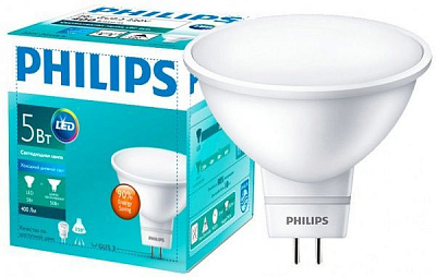 Лампа світлодіодна Philips ESS 5 Вт MR16 матова GU5.3 220 В 6500 К