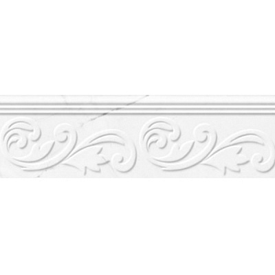 Бордюр Golden Tile Absolute modern білий Г20361 300x90 мм