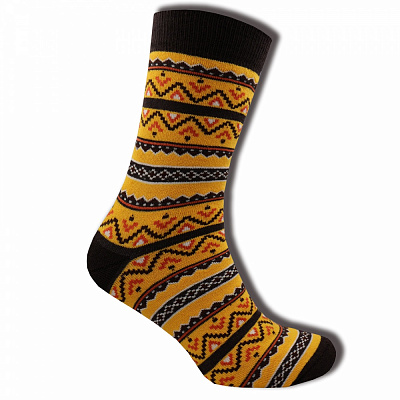 Носки мужские Premier Socks узорчатые р.44-45 желто-коричневый