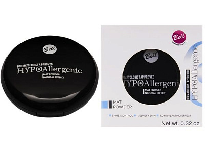 Пудра компактна Bell Hypo Allergenic Mat Powder 01 porcelain 9 г