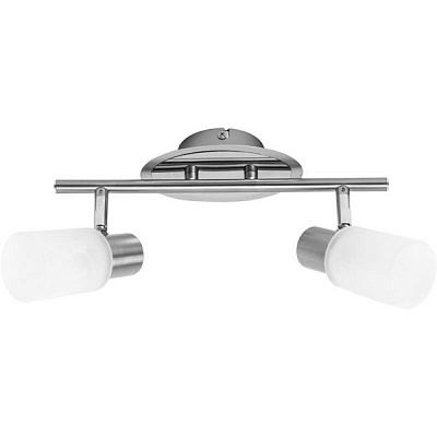 Спот Alin-Tubo-2 2хE14 40 Вт сатин/никель