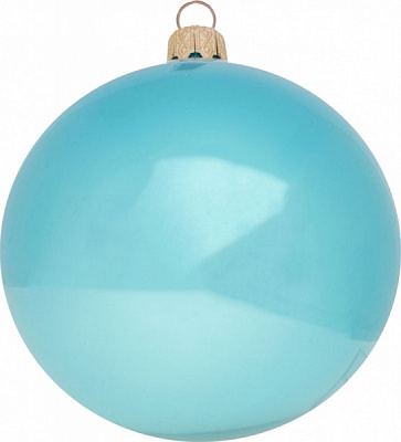Куля новорічна 80 мм бірюзовий