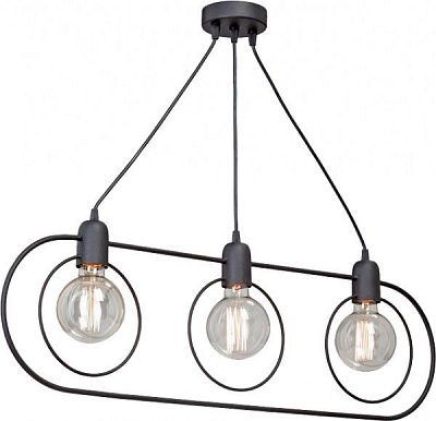 Люстра Vitaluce V4742-1/3S 3x60 Вт E27 чорний