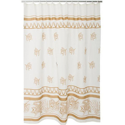 Шторка для ванной Vonaldi Uzum Yapgari 180x200 см бежевая