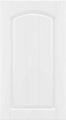 Фасад для кухни Грейд-Плюс Прованс белый гладкий №383 713x396 правый