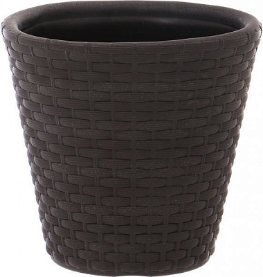 Горщик пластиковий Prosperplast Rato круглий 52л коричневий (71265-440)