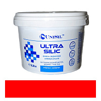 Антикорозийная акрилова емаль UniSil Ultra Silic червоний шовковистий глянець 0,35л